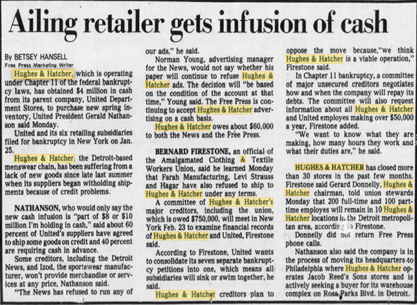 Hughes & Hatcher - Feb 1982 Article On Bankruptcy (newer photo)